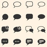 Vector Set of Bubbles Icons N10