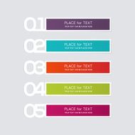 Vector colorful text box trendy colors N16