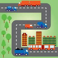 Pixel transportation infographic set Old school computer graphic style N3
