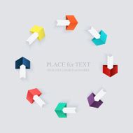 Minimal infographics design set