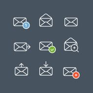 Different message icons set