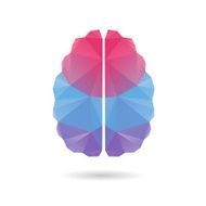 Brain abstract isolated on a white backgrounds vector illustration N4