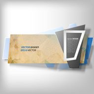 Infographic banner origami styled vector N31