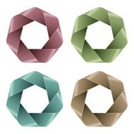 Set of Abstract Polygon icons
