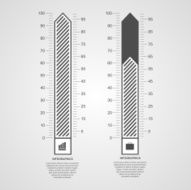 Vector arrows chart infographic design element