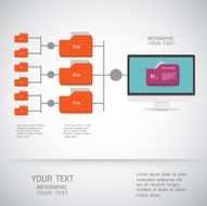 Folder icons Business set - illustration N6
