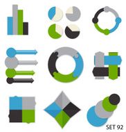 Collection of Infographic Templates for Business Vector Illustra N146