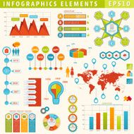 Colourful Infographic Timeline Elements Set N22