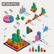 Isometric Infographics elements