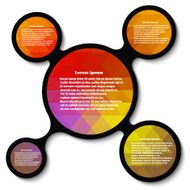Abstract element infographic