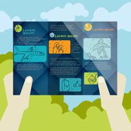 Flat Design Brochure Template N6