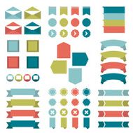 Infographic set of flat diagrams