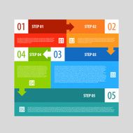 Infographics options banner steps set N9