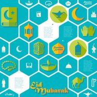 flat infographic Ramadan Kareem N100
