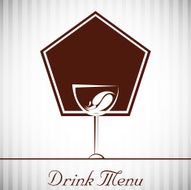 Vintage drink menu cards design