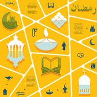 flat infographic Ramadan Kareem N102