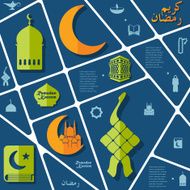 flat infographic Ramadan Kareem N103