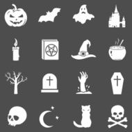 Vector Set of Halloween Icons N20