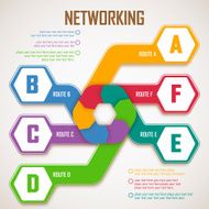 Hexagonal shape infographic elements N14