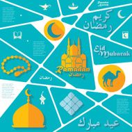flat infographic Ramadan Kareem N105