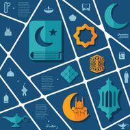 flat infographic Ramadan Kareem N106