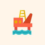 Fossil Fuel Flat Icon