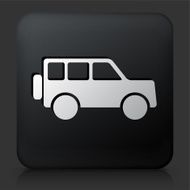 Black Square Button with Jeep Icon