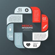 Medical plus sign healthcare hospital infographic N2