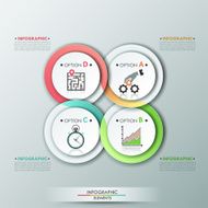 Modern infographics options banner N740