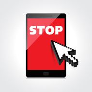 Stop word display on High-quality smartphone screen