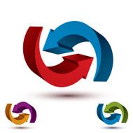Infinite loop arrows vector abstract symbol graphic design N10