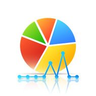 Colorful Icon with Diagram and Graph