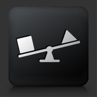 Black Square Button with Shapes &amp; Weight Icon