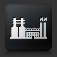 Black Square Button with Factory Icon N11