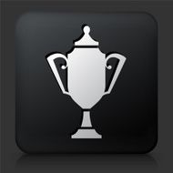 Black Square Button with Trophy N19