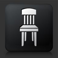 Black Square Button with Wooden Chair