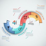 Modern infographics options banner N741