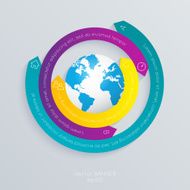 Abstract 3D digital illustration Infographic N15