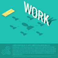 work business vector background concept illustration design