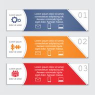Infographic card report template Vector illustration