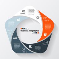Modern vector info graphic for business project N280