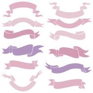 Vector Set of Ribbons for Your Text N9