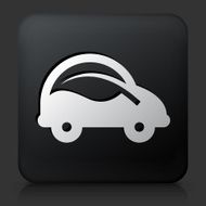 Black Square Button with Car and Leaf Icon