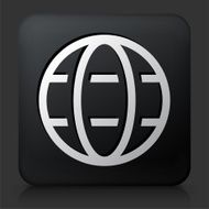 Black Square Button with Globe Icon N18