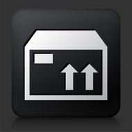 Black Square Button with Shipping Box N2