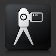Black Square Button with Camera N2