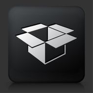Black Square Button with Box Icon N3
