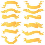 Vector Set of Ribbons for Your Text N11