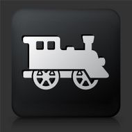 Black Square Button with Train N5