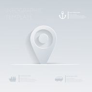 Pin pointer location Theme holidays Template infographic or website layout